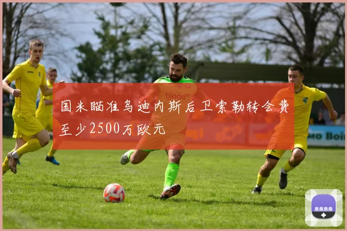 国米瞄准乌迪内斯后卫索勒转会费至少2500万欧元