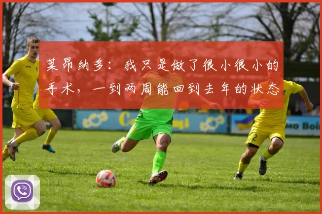 莱昂纳多：我只是做了很小很小的手术，一到两周能回到去年的状态
